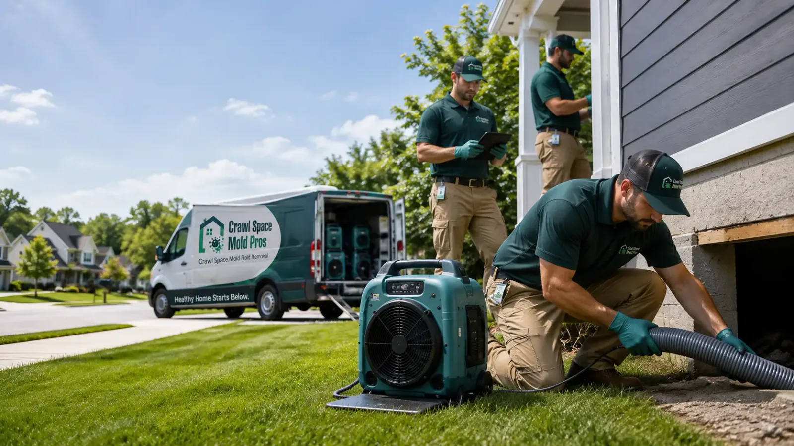 Crawl Space Mold Removal in Fraser, MI